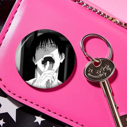 Anime Toji Fushiguro Photo Brooches Creative Round Badge Gifts Pins 32/44/58mm