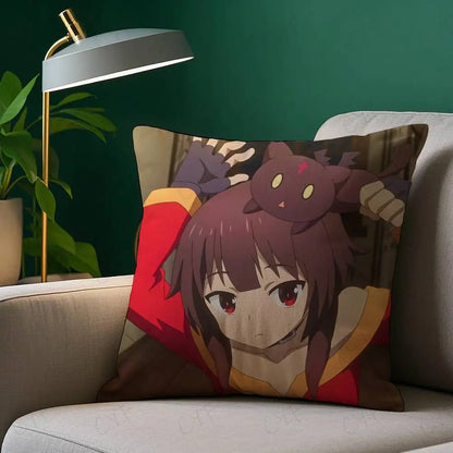 Anime k-KonoSuba M-Megumin Pillow Case Custom Printed Brushed Fleece