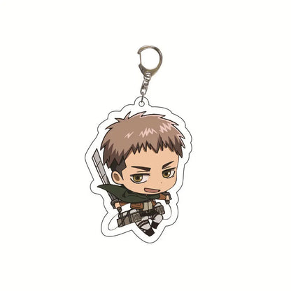 Attack On Titan Keychain Acrylic Keychain Custom Logo Print Backpack Creative Pendant Wholesale Stock Available