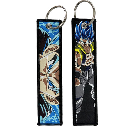 Anime Girls Embroidery Keychain