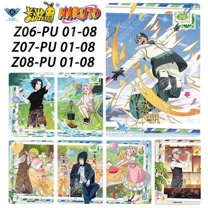 Kayou Original Naruto Card W6T4 W7T4 W8T4 PU Full Series Single Card No.01-08 Rare Itachi Uchiha Anime Collection Card Toy Gift