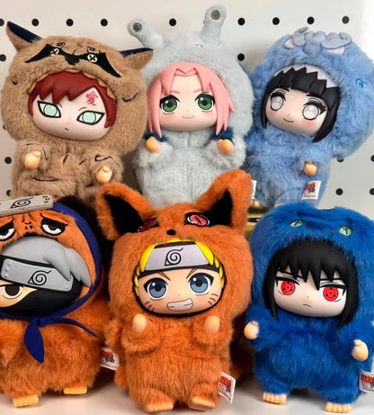 BANDAI Eaki Naruto Uzumaki Naruto Blind Box Shippuden Beast Party Series Jiraiya Plush Doll Anime Characters Are Cute Toys Gifts