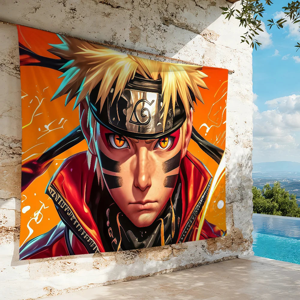 N-NARUTO Naruto Uzumaki-N flag Decorative Banners Suitable For Outdoor Camping Family Parties And Garden Walls Gift