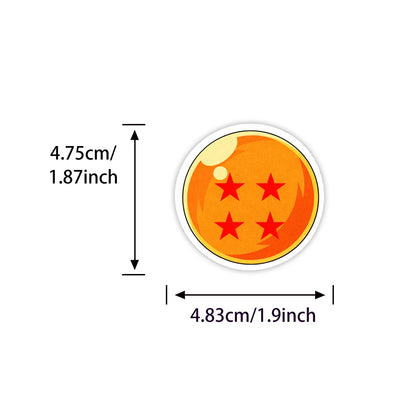 60pcs Dragon Ball Son Goku Graffiti Stickers Waterproof Diy Decals For Phone Laptop Ipad  Water Bottle  Notebook Thermos Decor