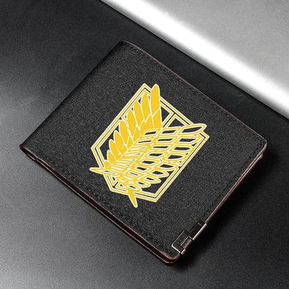 Anime Shingeki No Kyojin/Attack on Titan Cosplay Wallet Coin Purse Multi-card Bit High Appearance Level Exquisite Delicacy Gift