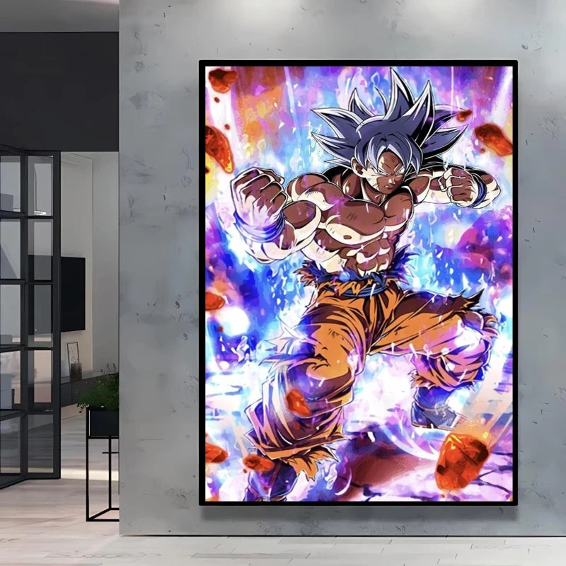 Classic Anime Canvas Printing Posters Dragon Ball Goku Vegeta HD Prints kids Gifts Aesthetic Poster Room wall Decor Pictures