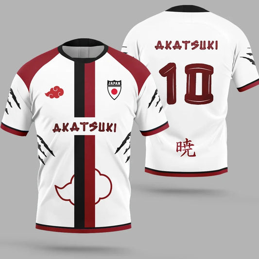 Men's soccer shirt summer sports women's t-shirt cartoon japanese style anime t-shirt top