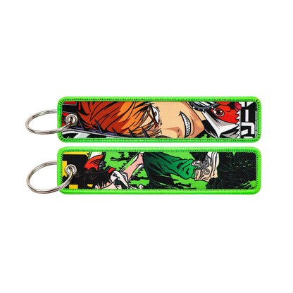 Anime Character Embroidery Keychain