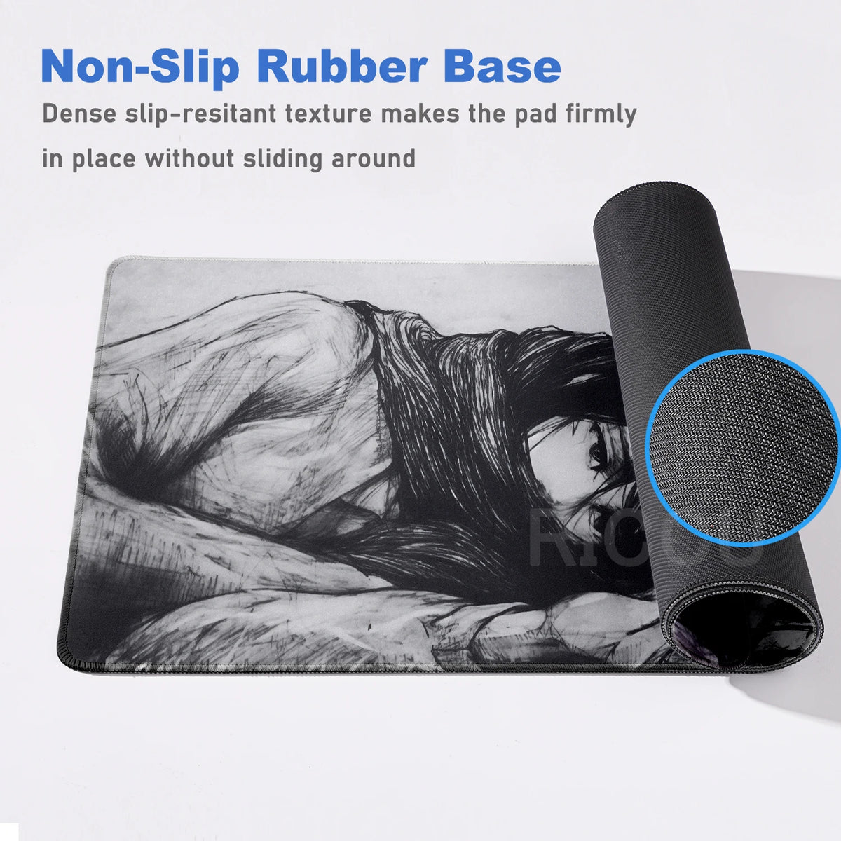 Anime Attack on Titan XXL Desk Mat Large Black White Mouse Pad Gamer Computer Mousepad Gaming Laptop Keyboard Mouse Mats Carpet