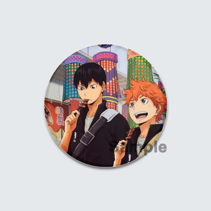 Haikyuu!! Anime Button Pins