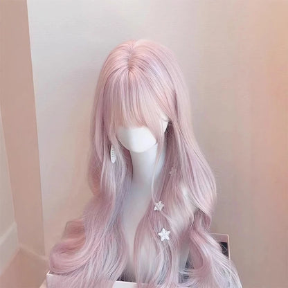 Anime Pink Wavy Wig