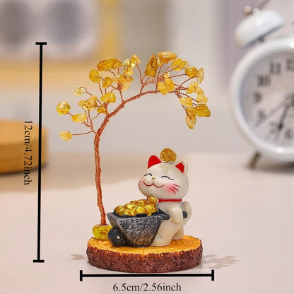 Lucky Cat Fortune Ornament