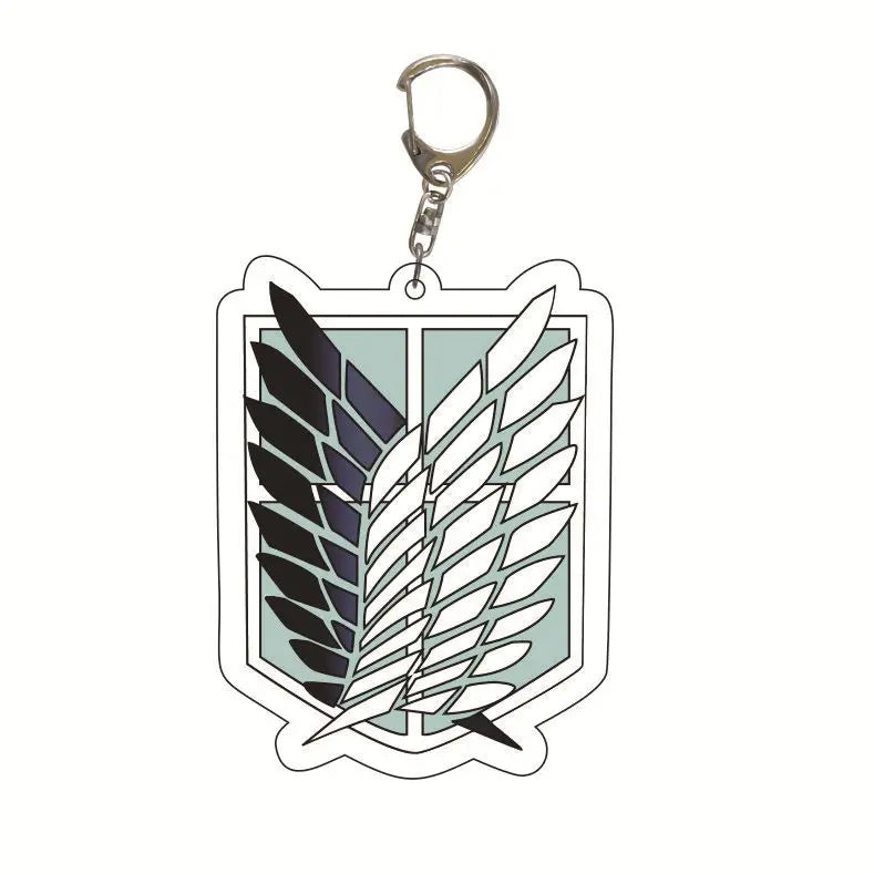Attack On Titan Keychain Acrylic Keychain Custom Logo Print Backpack Creative Pendant Wholesale Stock Available