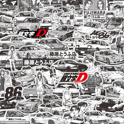 Initial D Anime Stickers