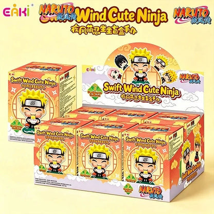 Eaki Naruto Shippuden Itachi Uchiha Sitting Chibi Figure Blind Box Magnetic Mask Collectible Anime Figurine Desk Decoration Gift