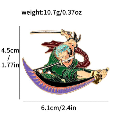 One Piece Roronoa Zoro Enamel Pin
