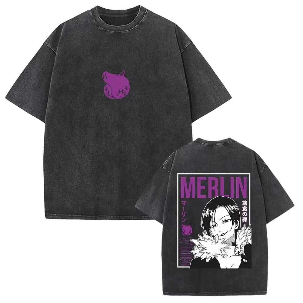 The Seven Deadly Sins Escanor Vintage Washed T-Shirt