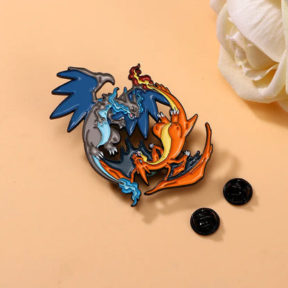Pokemon Charizard Enamel Brooch
