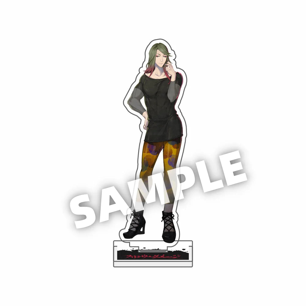 Anime Slow Damage cute 15CM acrylic keychains Model Figure figurine