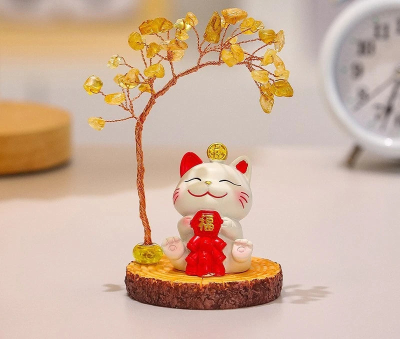 Lucky Cat Fortune Ornament