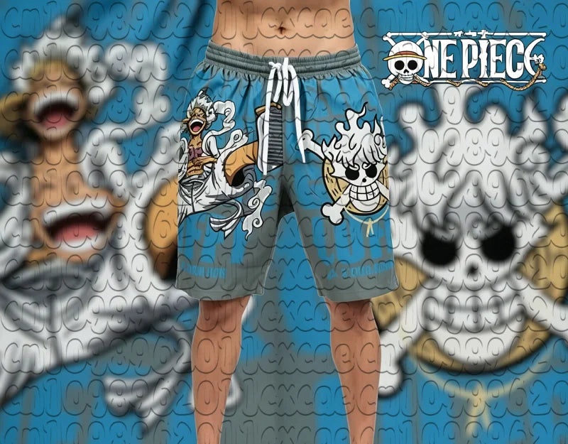 One Piece Thousand Sunny Ship 3D Print Quick Dry Shorts Unisex Summer Breathable Basketball Beach Anime Trend Sports Swim Trunks