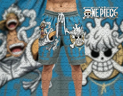 One Piece Thousand Sunny Ship 3D Print Quick Dry Shorts Unisex Summer Breathable Basketball Beach Anime Trend Sports Swim Trunks
