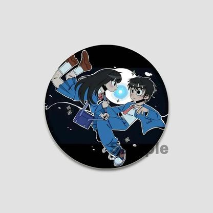 Kimi Ni Todoke Tinplate Pin Round Cartoon Snap-in Brooches