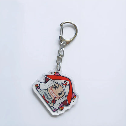 Q Version Acrylic Character Keychain Anime Decoration Collection Lovely Gift for Hinata Hyuga Naruto Uzumaki Gaara Sasuke Uchiha