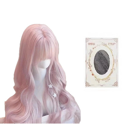 Anime Pink Wavy Wig