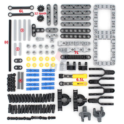High-Tech Accessory Parts Kit MOC Building Blocks Package Compatible All Brand Bricks Educational Toy for Children Adults Gifts