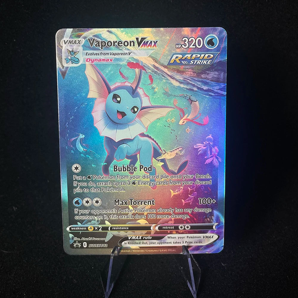Pokemon Vaporeon Holographic Card