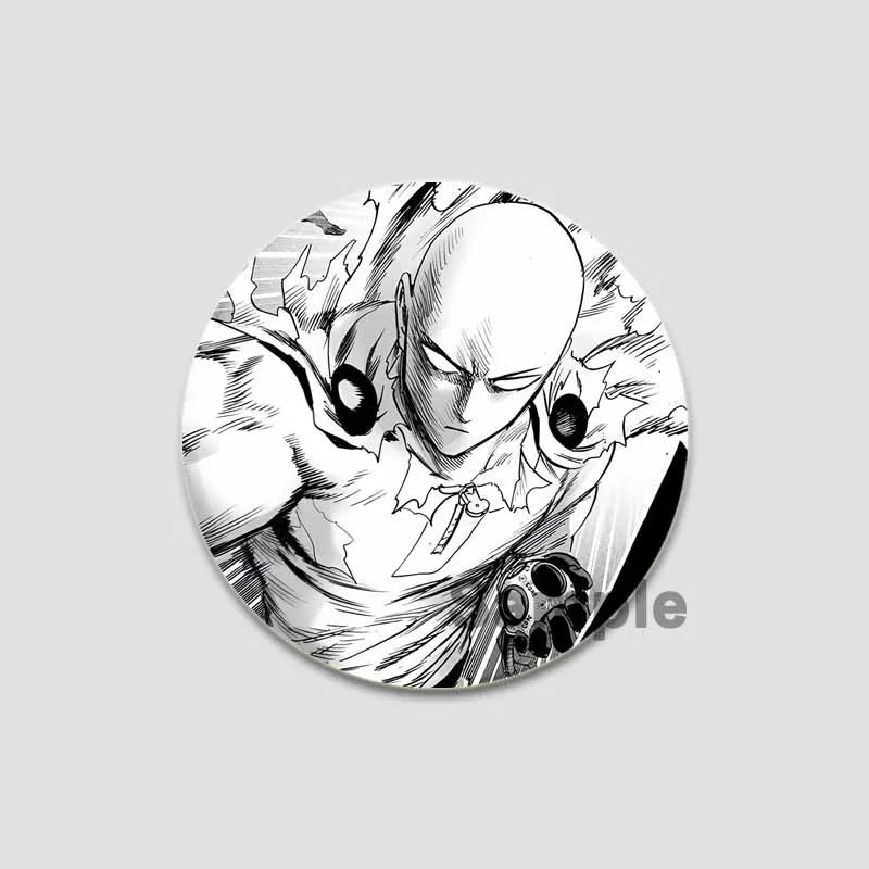 One Punch Man Saitama Button Pins