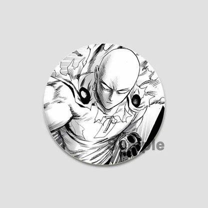 One Punch Man Saitama Button Pins