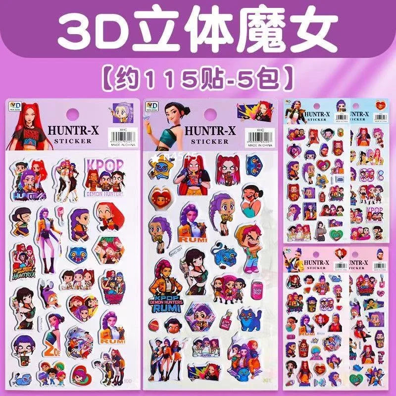 Anime Cartoon Foam Puffy Stickers