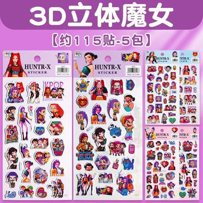 Anime Cartoon Foam Puffy Stickers