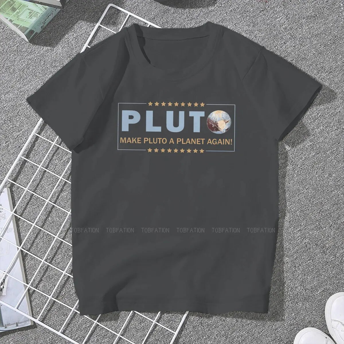 Make A Planet Again Pluto Oversized T-Shirt