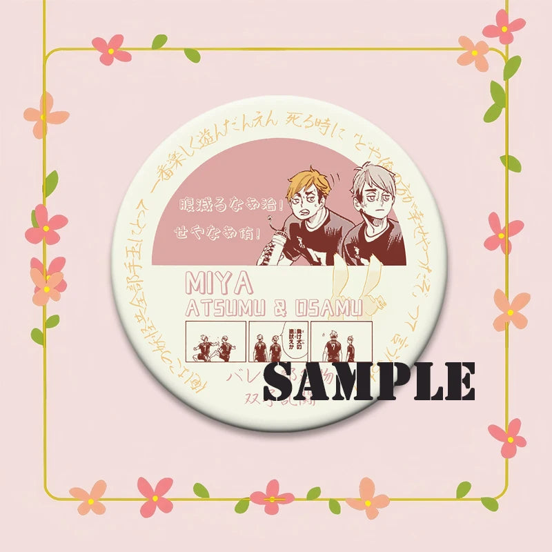 Haikyuu!! Anime Brooch Badge