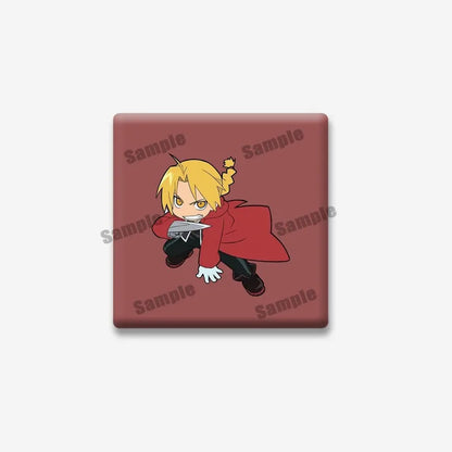 Fullmetal Alchemist Edward Elric Square Pin – Cartoon Enamel
