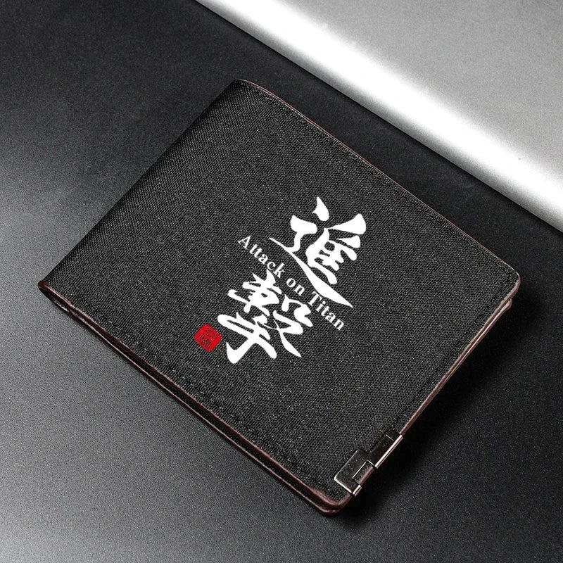 Anime Shingeki No Kyojin/Attack on Titan Cosplay Wallet Coin Purse Multi-card Bit High Appearance Level Exquisite Delicacy Gift