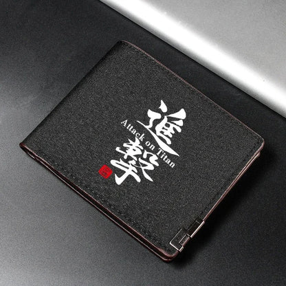 Anime Shingeki No Kyojin/Attack on Titan Cosplay Wallet Coin Purse Multi-card Bit High Appearance Level Exquisite Delicacy Gift
