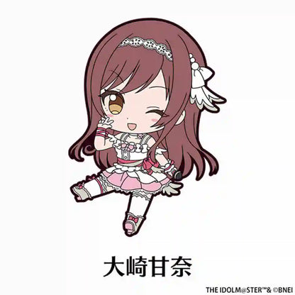 Anime Fans Gifts TTHE IDOLM@STER  Cute Kawaii HD Character Shimamura Uzuki Acrylic Keychain Decoration About 6cm