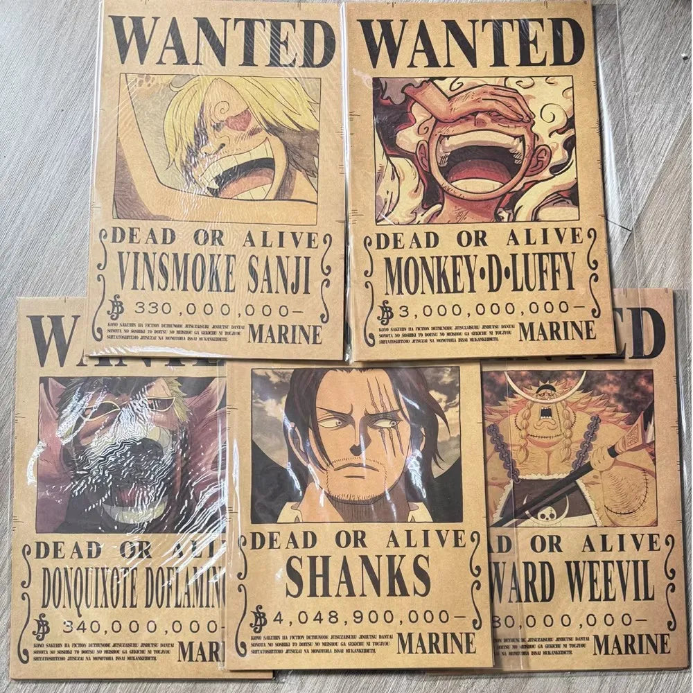 One Piece Luffy Wanted Poster