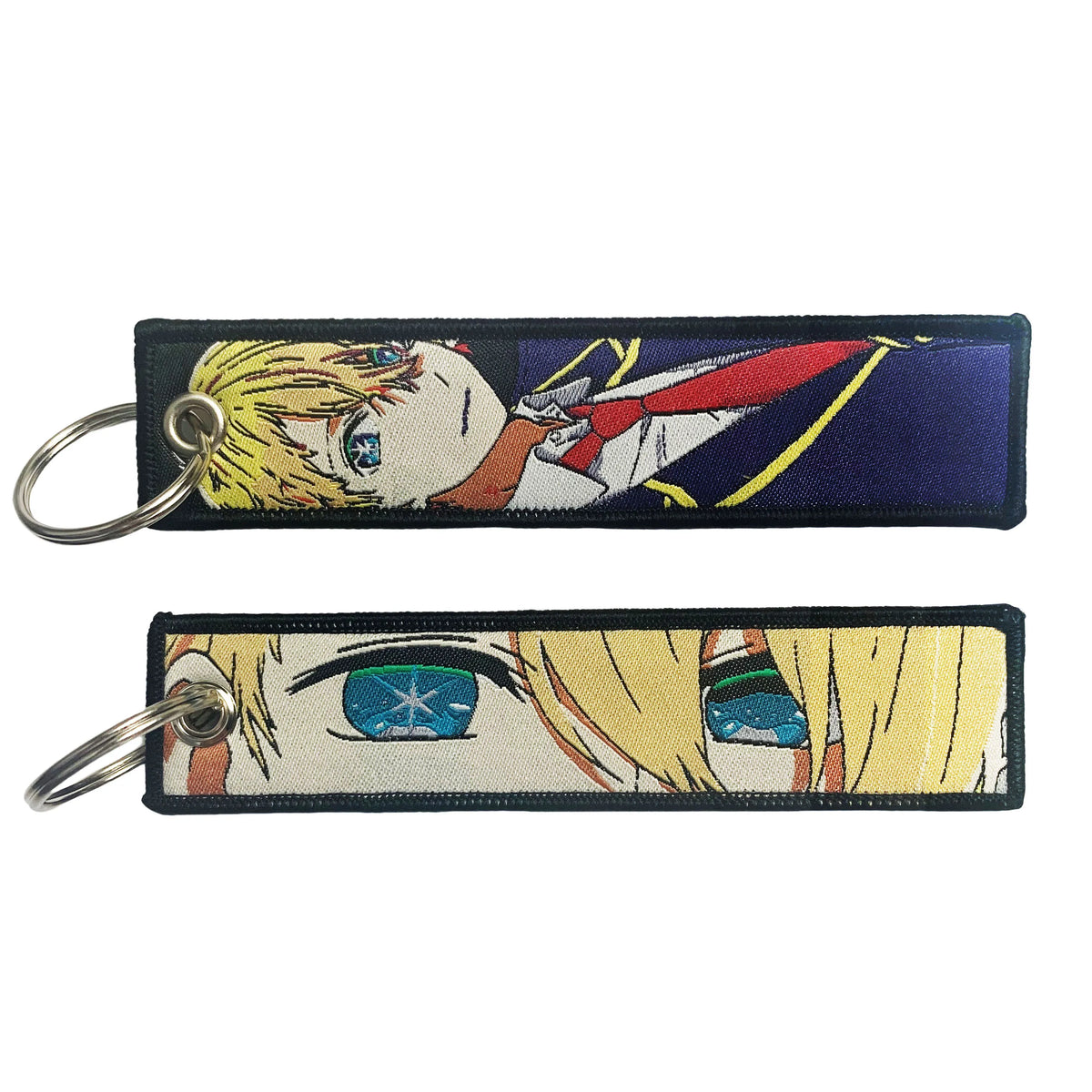 Anime Girls Embroidery Keychain