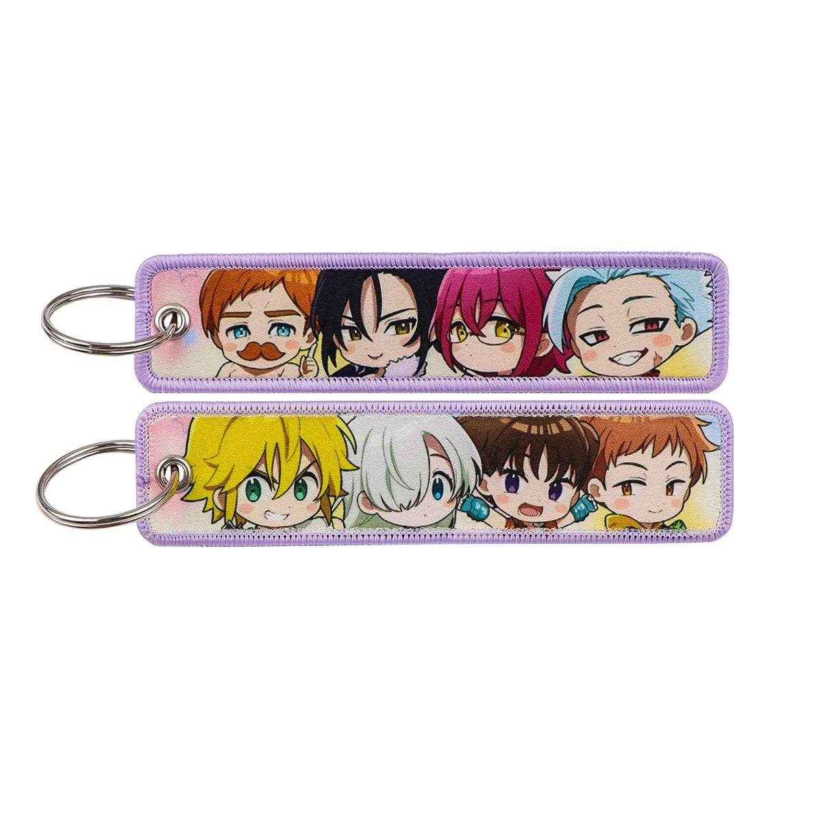 Anime Character Embroidery Keychain