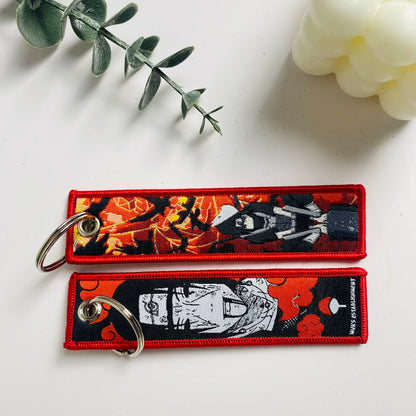 Anime Character Embroidered Keychain