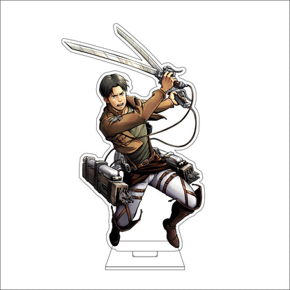 16CM Anime Attack on Titan Cosplay Acrylic Figure Stand Plate Jean Kirstein Hange Zoe Rivaille Ackerman Ornaments Gifts