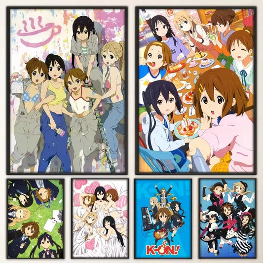 K-ON KON Classic Anime Poster Prints Wall Painting