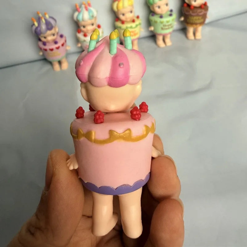 Cute Dolls Fans Car Ornament Gift   Birthday Series Cute Angel Anime Figures Ornaments Blind Box kawaii toys for girls