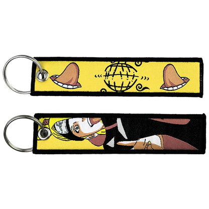 Classic Cartoon Embroidery Keychain
