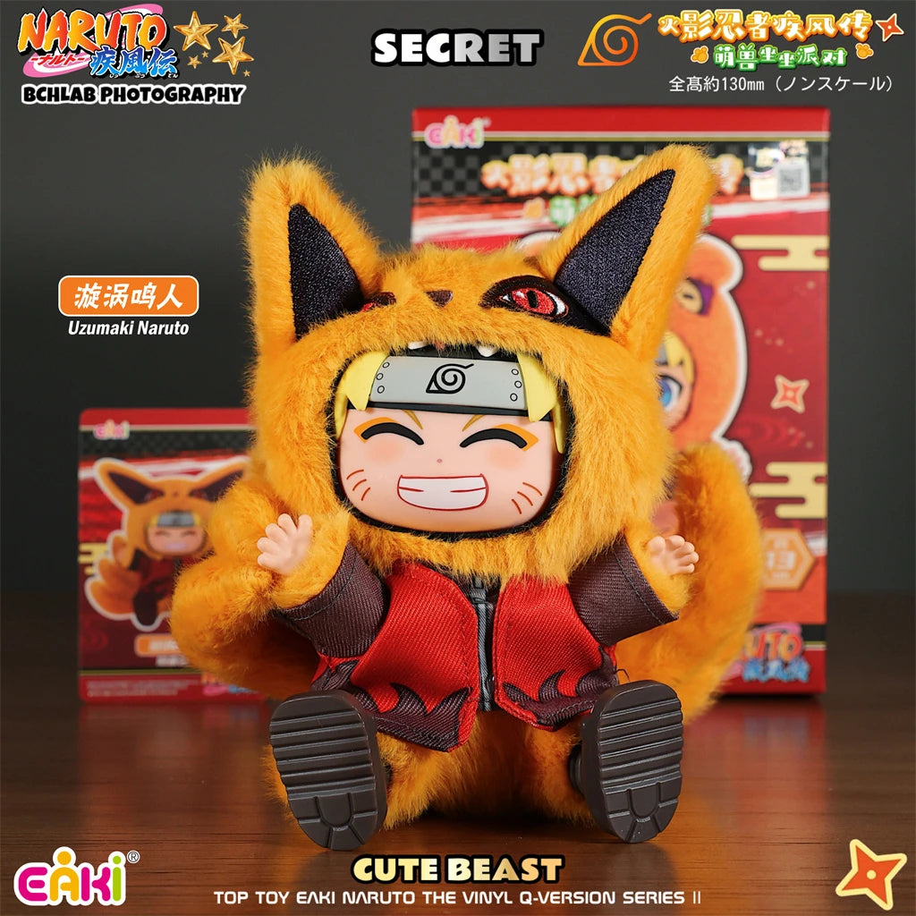 New In Stock TOPTOY EAKI Naruto Sit-in Party Konohagakure San'in Jiraiya Orochimaru Tsunade Cute Plush Blind Box Holiday Present